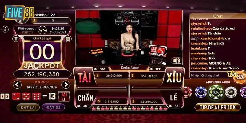 Vì sao tài xỉu live tại Five88 thu hút đông đảo bet thủ?